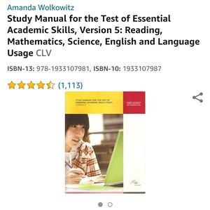 Study Manual for the Test of Essential Academic